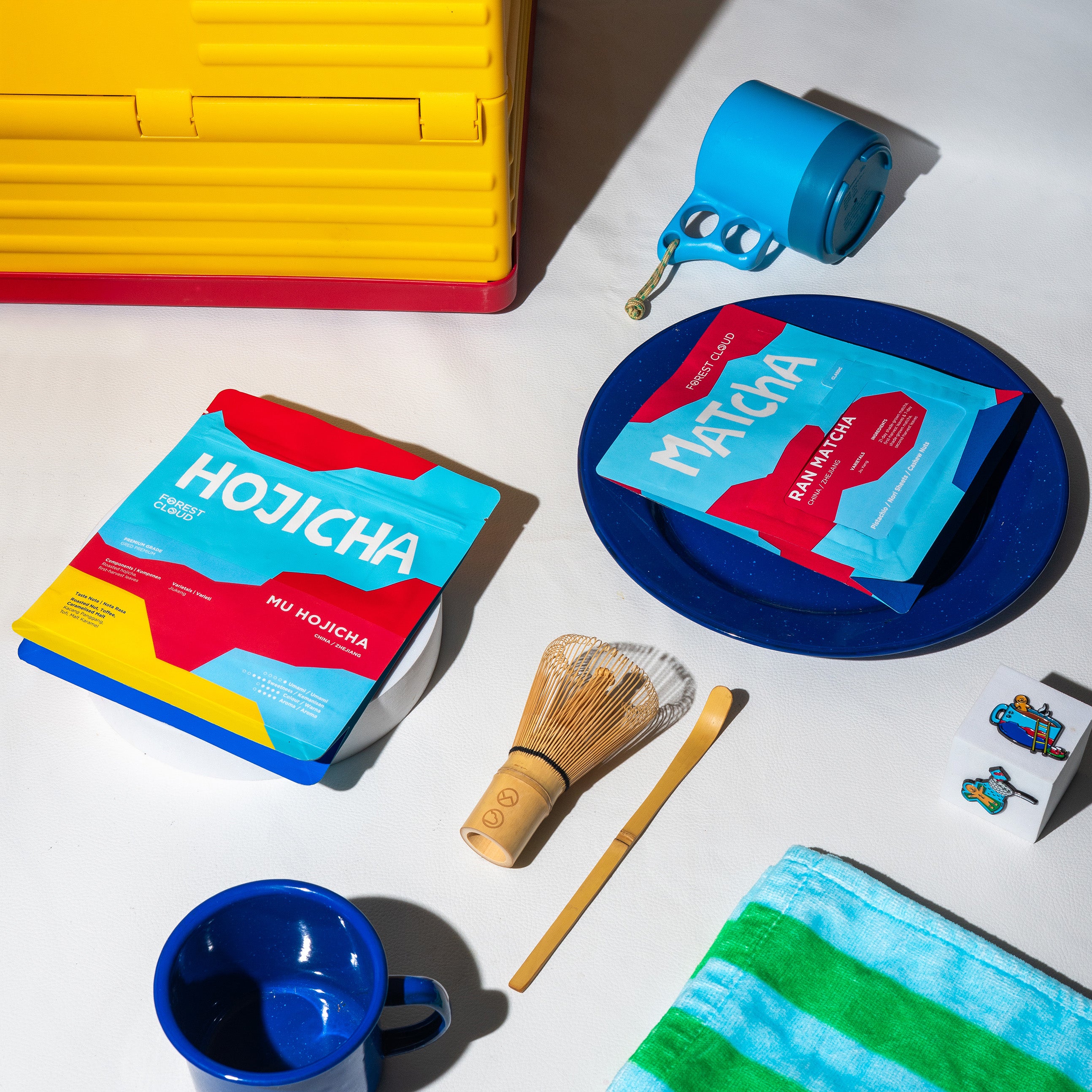 Matcha Bundle: Ran Matcha + Hojicha + Bamboo Whisk + Bamboo Spoon