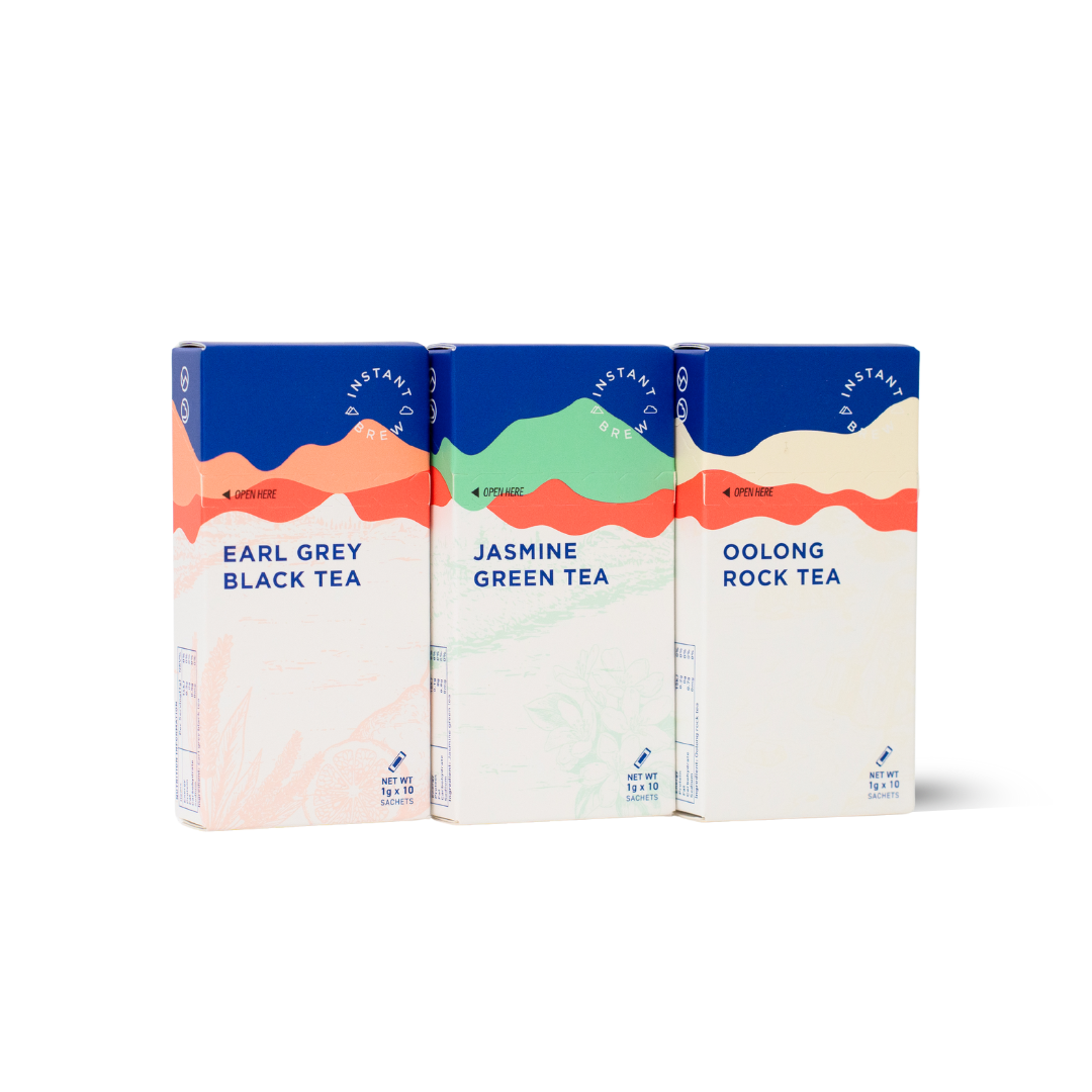 Forest Cloud InstantBrew – Oolong Tea, Green Tea, Earl Grey Tea (10 Sachets)