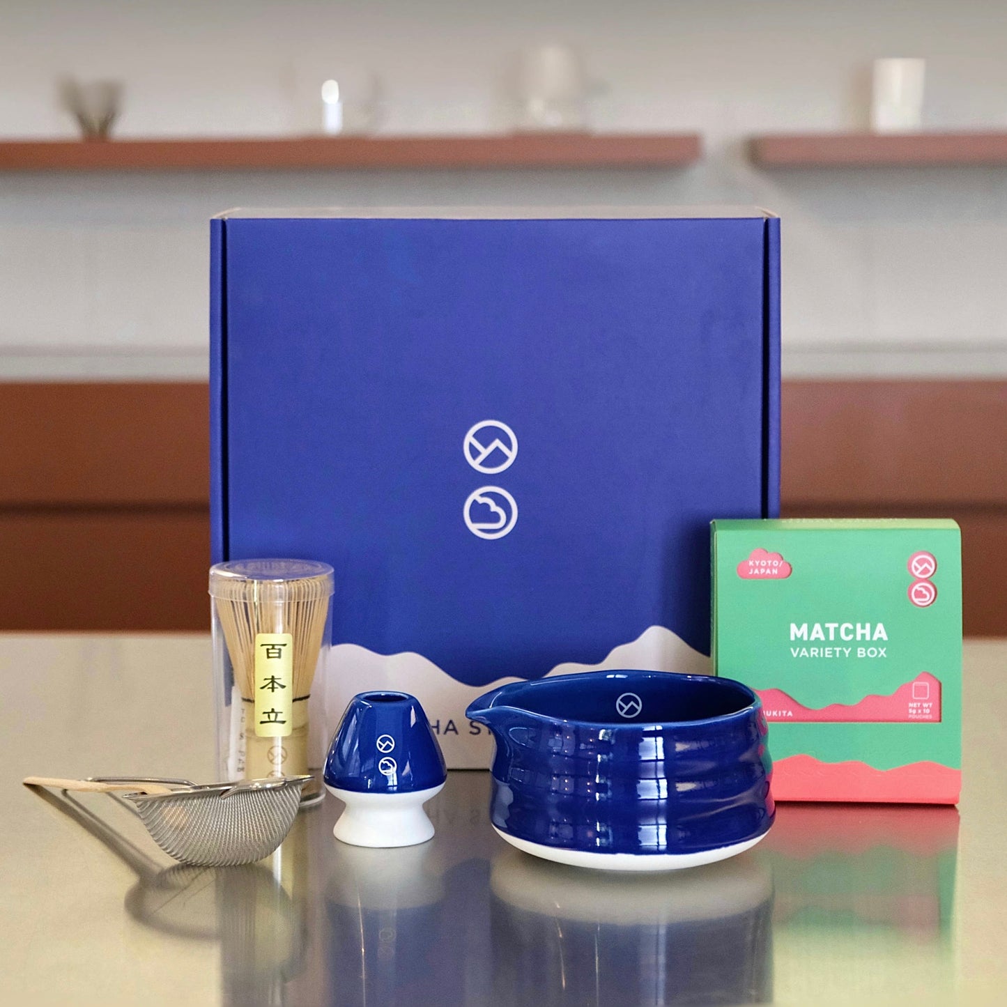 Sets de matcha japonais avec balai & cuillère Sets de matcha japonais avec balai & cuillère