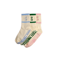 Matchalates Mid-Calf Grip Socks