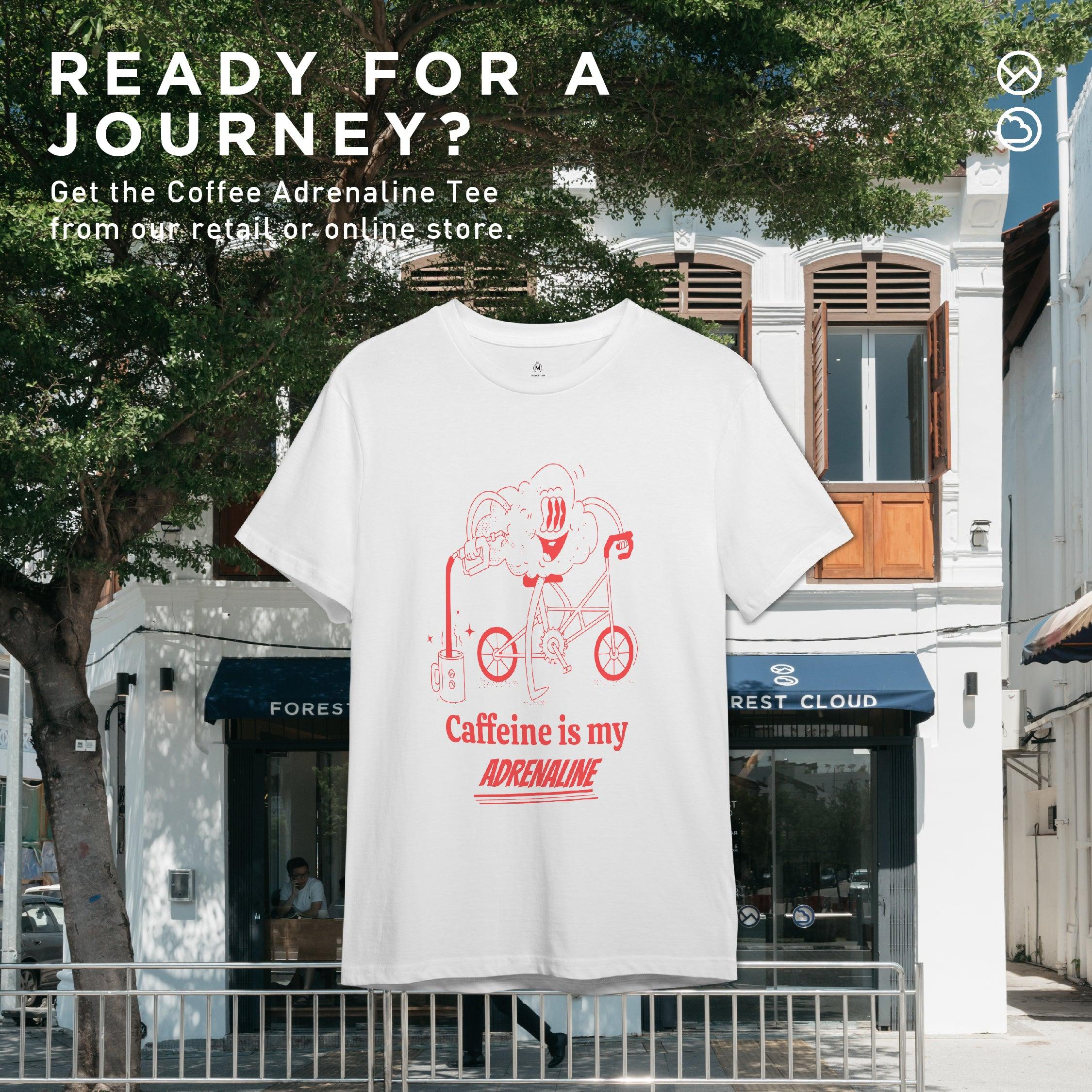 Coffee Adrenaline Tee - Forest Cloud